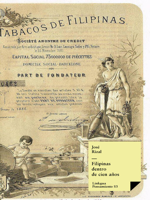 Upplýsingar um Filipinas dentro de cien años eftir José Rizal y Alonso - Biðlisti